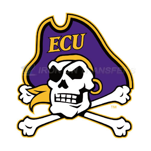 East Carolina Pirates Logo T-shirts Iron On Transfers N4303 - Click Image to Close